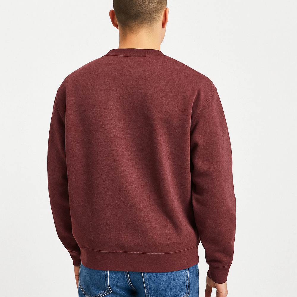 THREADS DESIGN oversized sweatshirt in Maroon