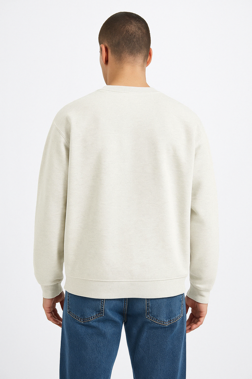 THREADS DESIGN oversized sweatshirt in Ash