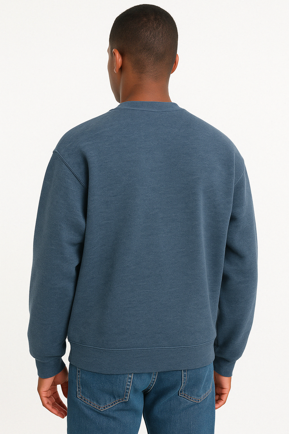 THREADS DESIGN oversized sweatshirt in Navy